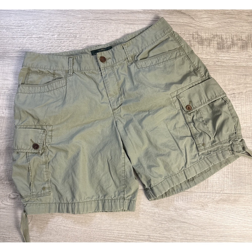 Lauren Jeans Co Ralph Lauren Womens 12 Sage Green Cargo Shorts Gorpcore Utility